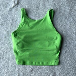 Green Lululemon Crop tank